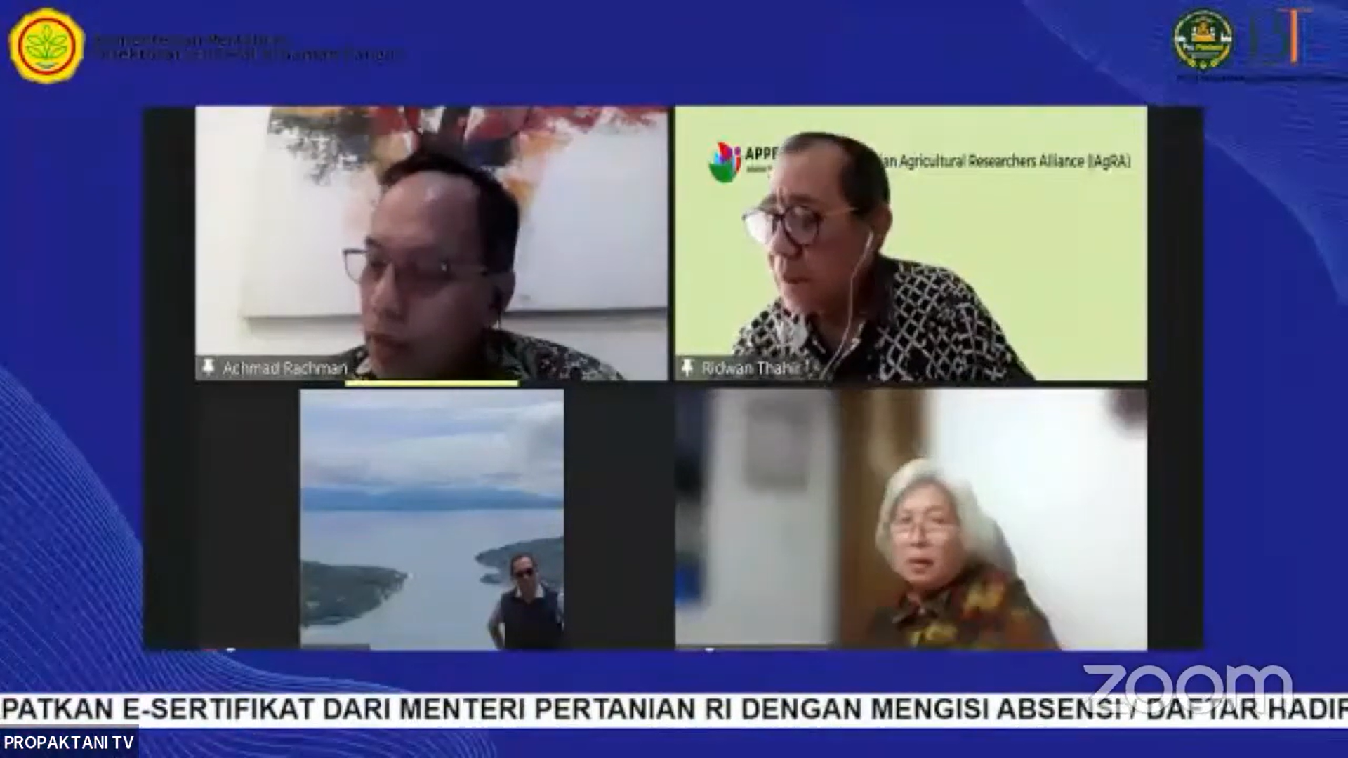 Bimbingan Teknis dan Sosialisasi Daring (WEBINAR) #EPISODE 867 PROPAKTANI