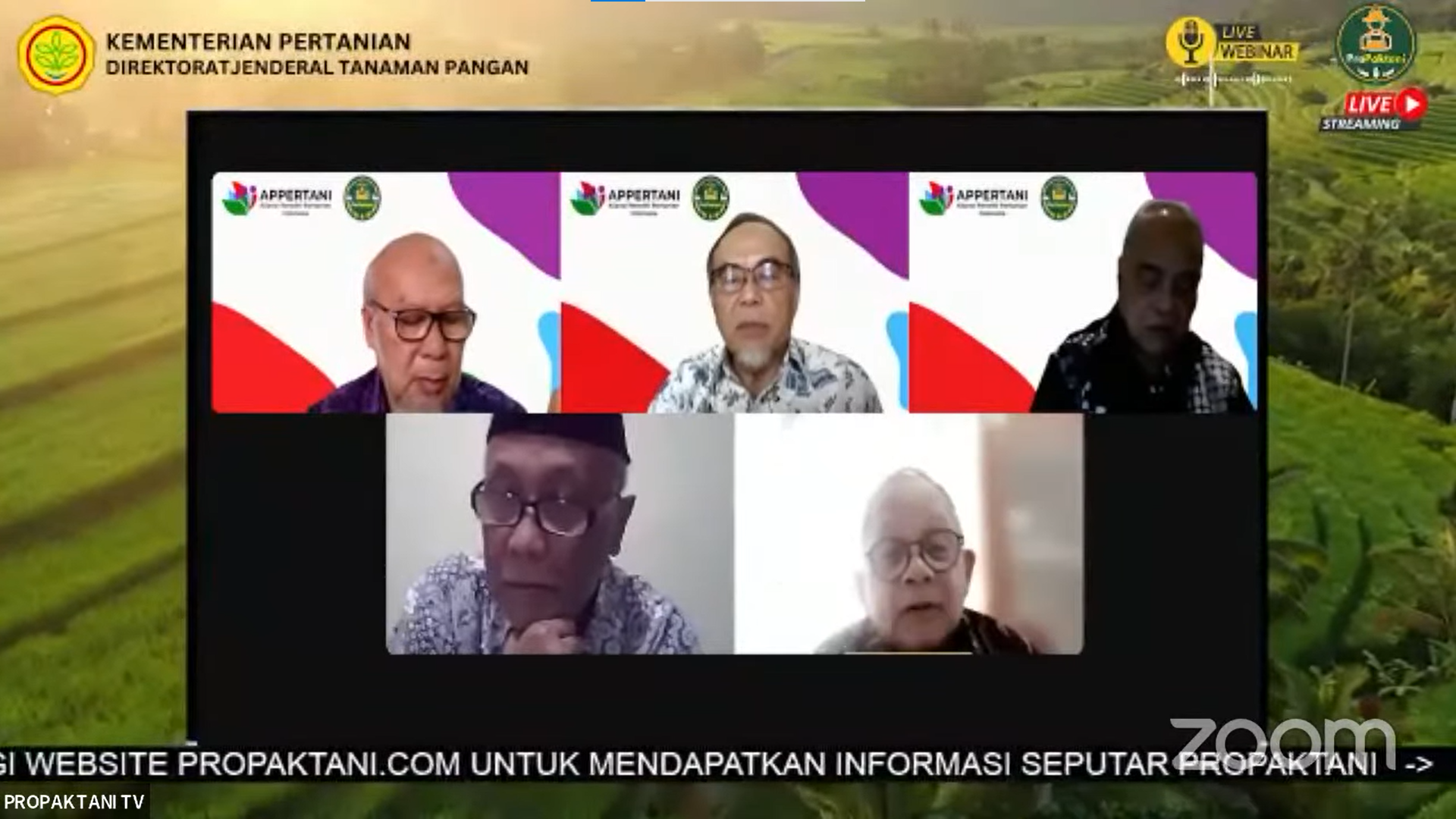 Bimbingan Teknis dan Sosialisasi Daring (WEBINAR) #EPISODE 1191 PROPAKTANI